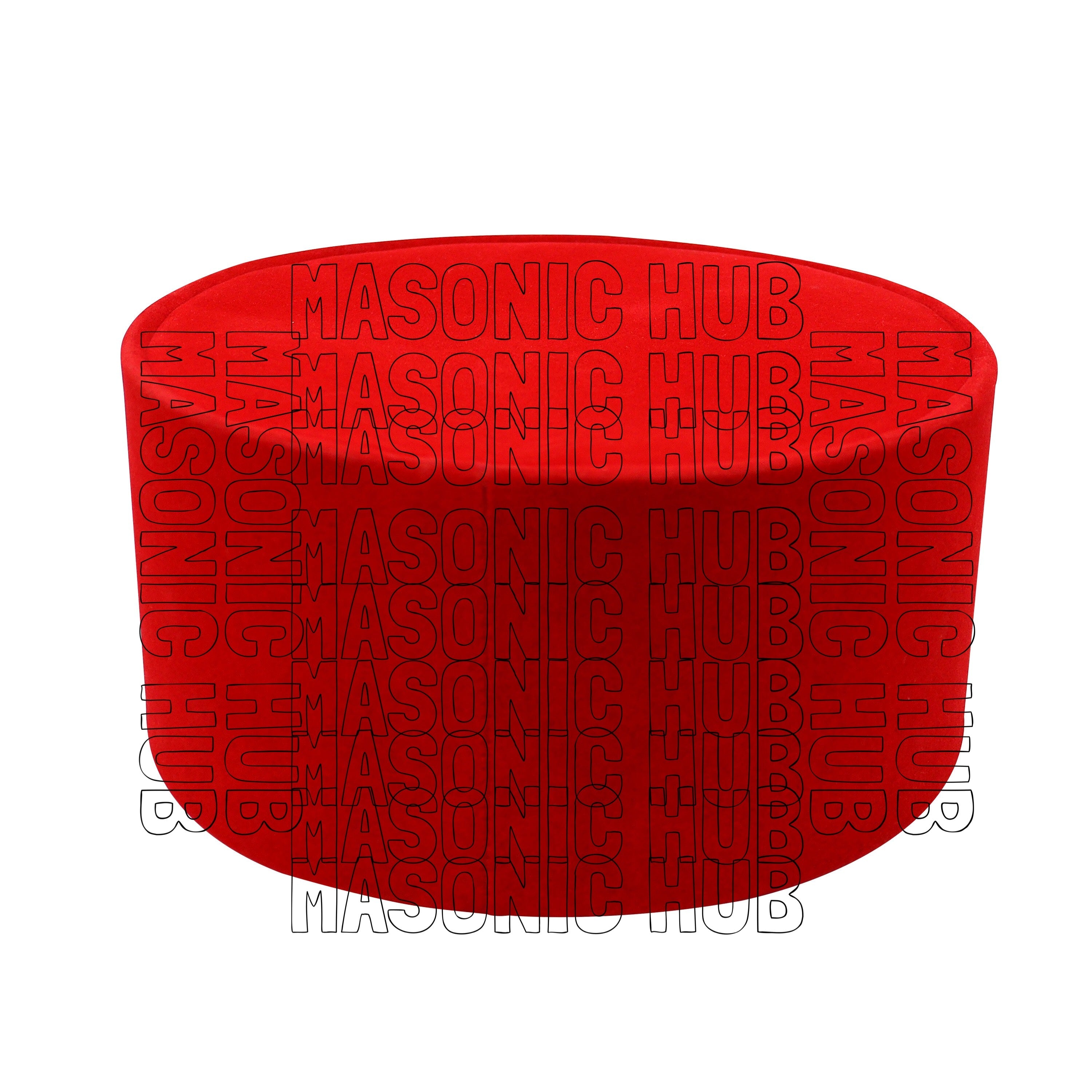 Masonic Knight Templar Purple Grand Prior Cap – Precision Craftsmanship Masonic Hub