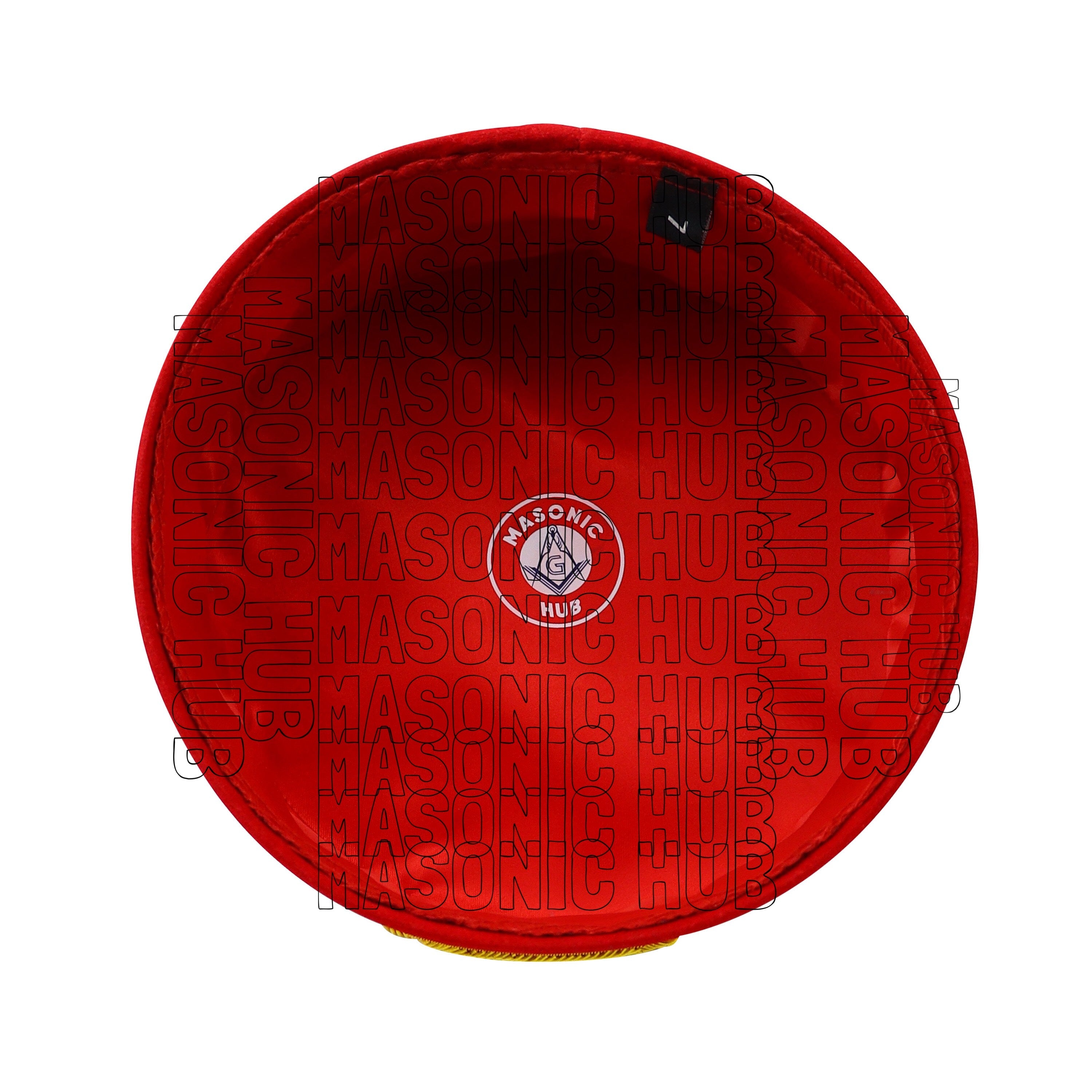 Masonic Knight Templar Purple Grand Prior Cap – Precision Craftsmanship Masonic Hub