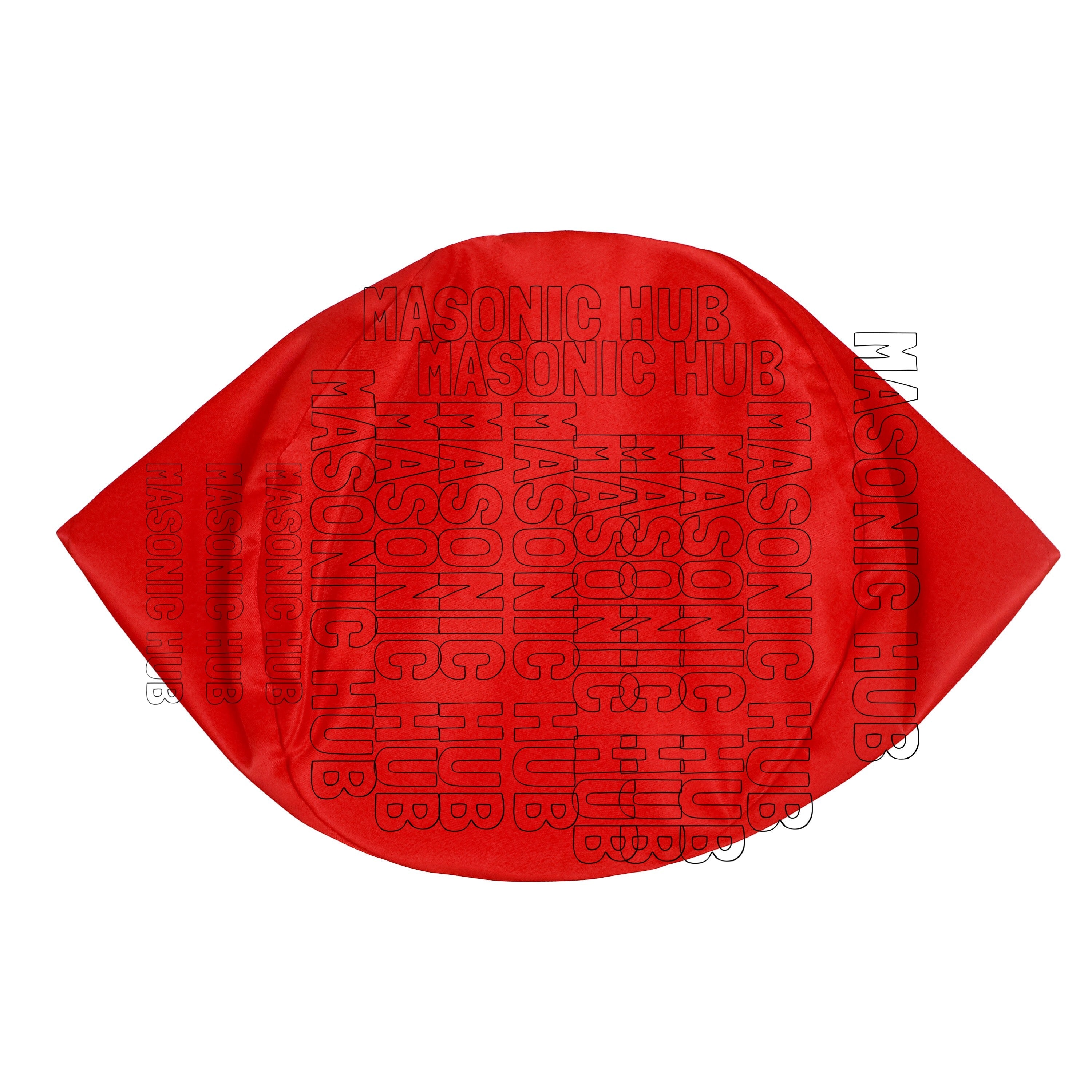 Royal Arch Masons Red Soft Cap with Royal Arch Emblem - Freemason Regalia Hat Masonic Hub