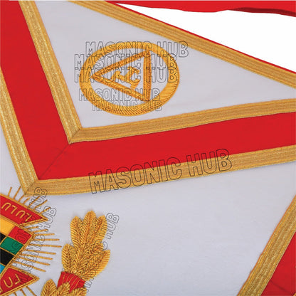 Luxury Handmade Lambskin Apron | Royal Arch Past High Priest (PHP) Grand Chapter