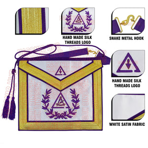 Prince Hall Grand Council PHA Past Thrice Illustrious Master Apron Masonic Hub