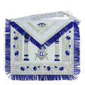 Master Mason Masonic Regalia Lambskin Apron & Chain Collar - Hand Embroidered My Store