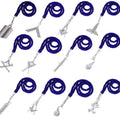 Masonic Master Mason Blue Lodge Jewel Neck Cord with 12 Silver Jewels – Regalia Set Masonic Hub