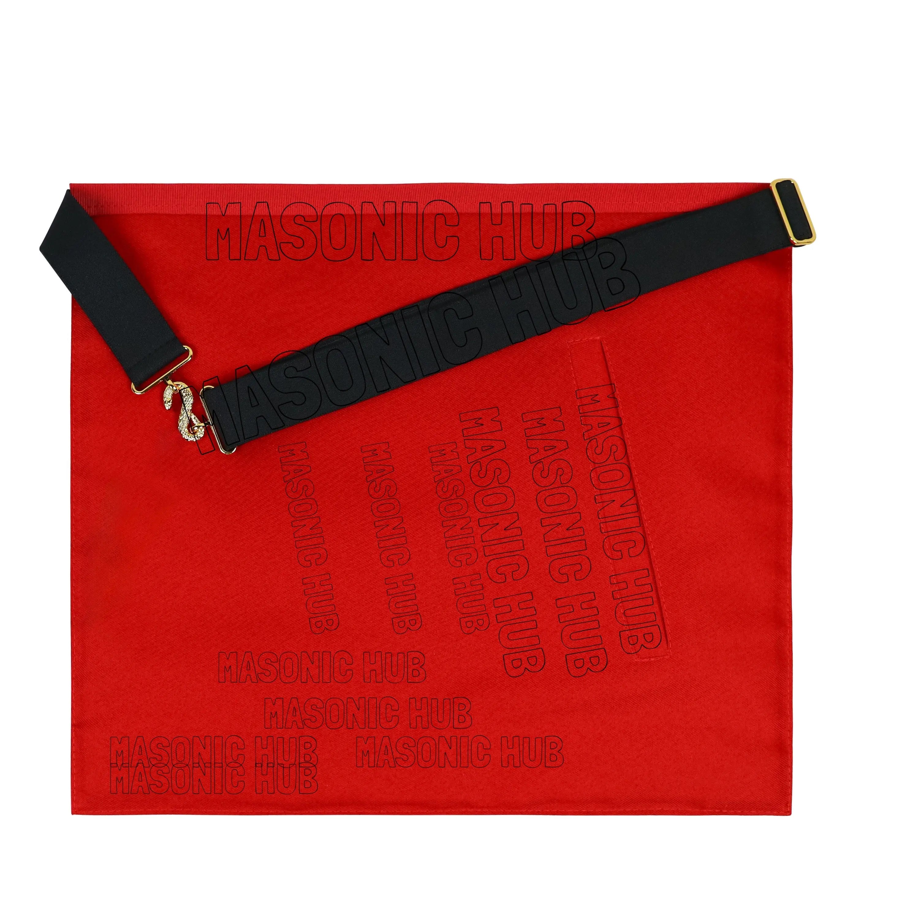 Handcrafted 100% Lambskin Masonic Royal Arch Apron – Hand-Embroidered with Silk Threads Masonic Hub