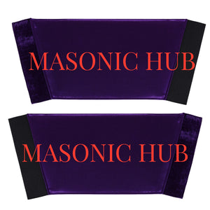 Handcrafted Masonic Grand Master Gauntlet Cuffs – Embroidered with Fringe Masonic Hub