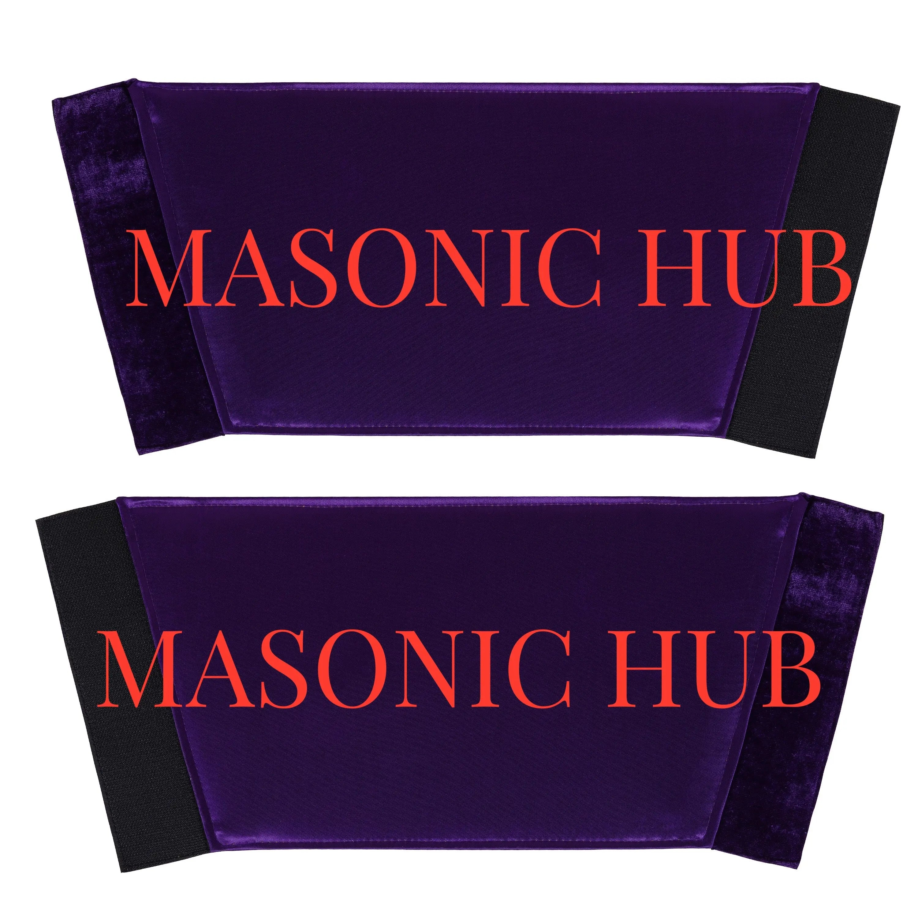 Handcrafted Masonic Grand Master Gauntlet Cuffs – Embroidered with Fringe Masonic Hub