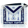 Masonic Past Master Lambskin Apron Compass & Quadrant, Hand-Embroidered Regalia My Store
