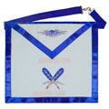 MASONIC Secretary Officer Cotton Apron - Freemason Blue Lodge Regalia My Store