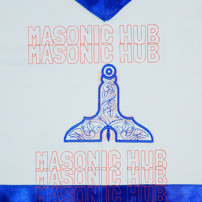 Masonic Regalia Senior Warden Cotton Apron Blue Lodge Officer Freemason Attire