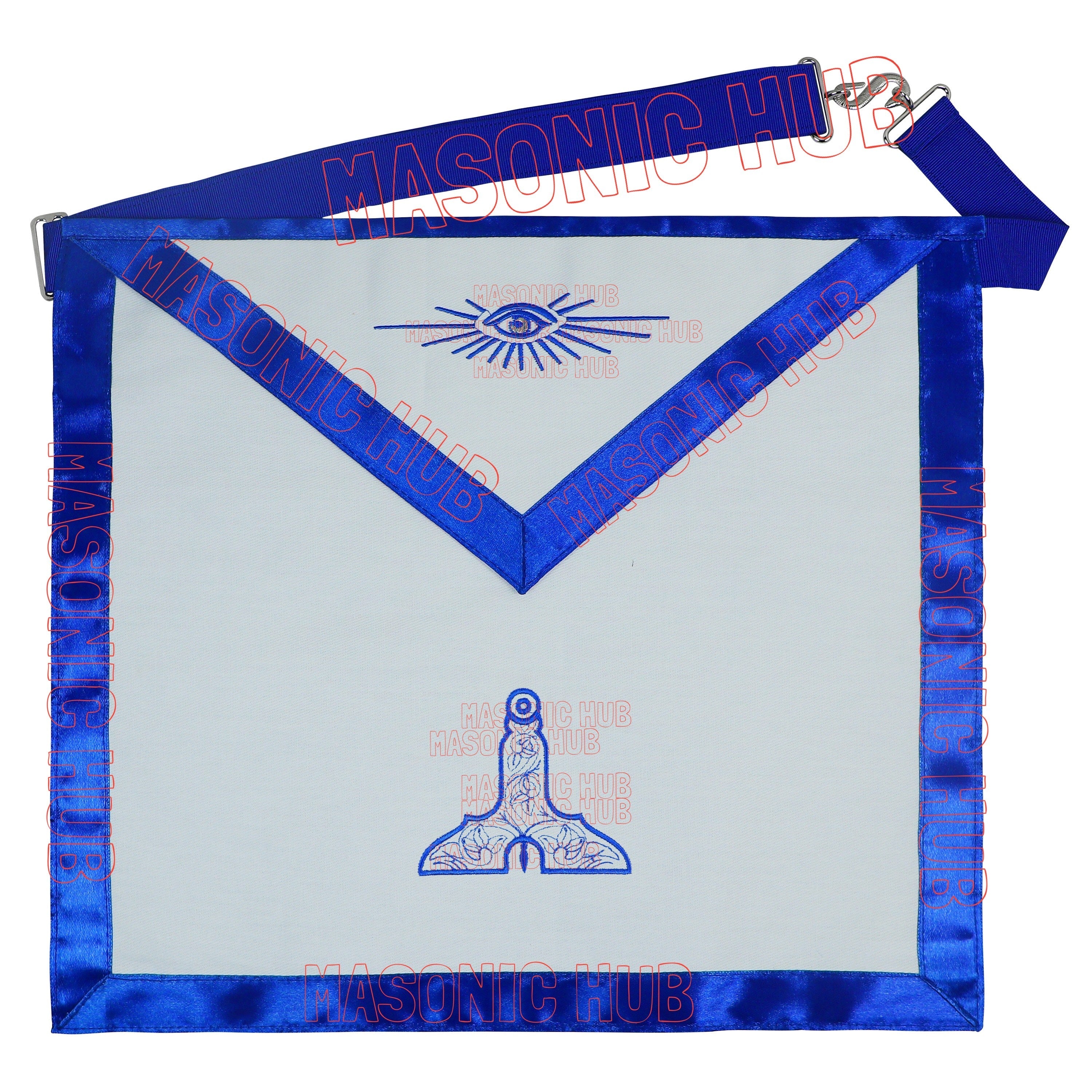 Masonic Blue Lodge Officer Aprons Set of 12 | Freemason Regalia Fraternity My Store