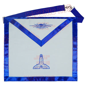 Masonic Regalia Senior Warden Cotton Apron Blue Lodge Officer Freemason Attire My Store