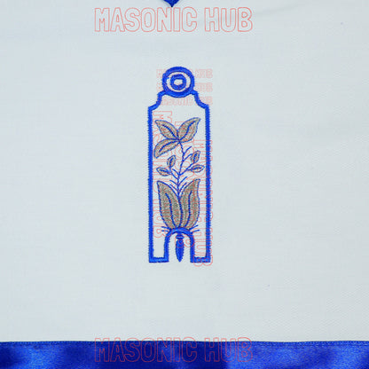 Masonic Regalia Junior Warden Cotton Apron Freemason Blue Lodge Officer 14x16