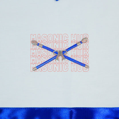 Marshall Masonic Officer Cotton Apron - Freemason Blue Lodge Regalia