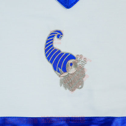 Masonic Junior Steward Cotton Apron - Blue Lodge Officer Regalia Freemason