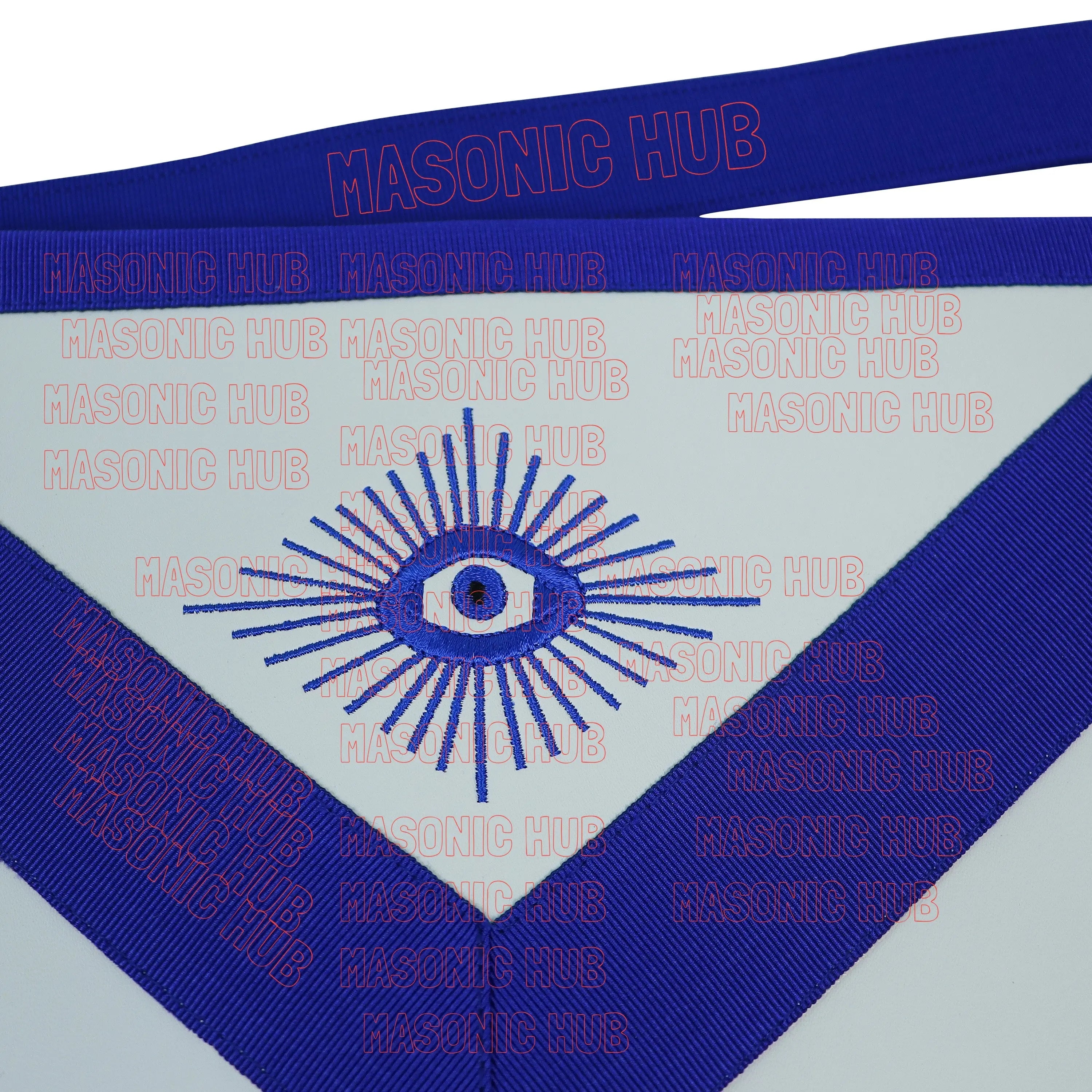 Masonic Blue Lodge Secretary Apron Set with Chain Collar & Gloves – Officer Regalia Masonic Hub