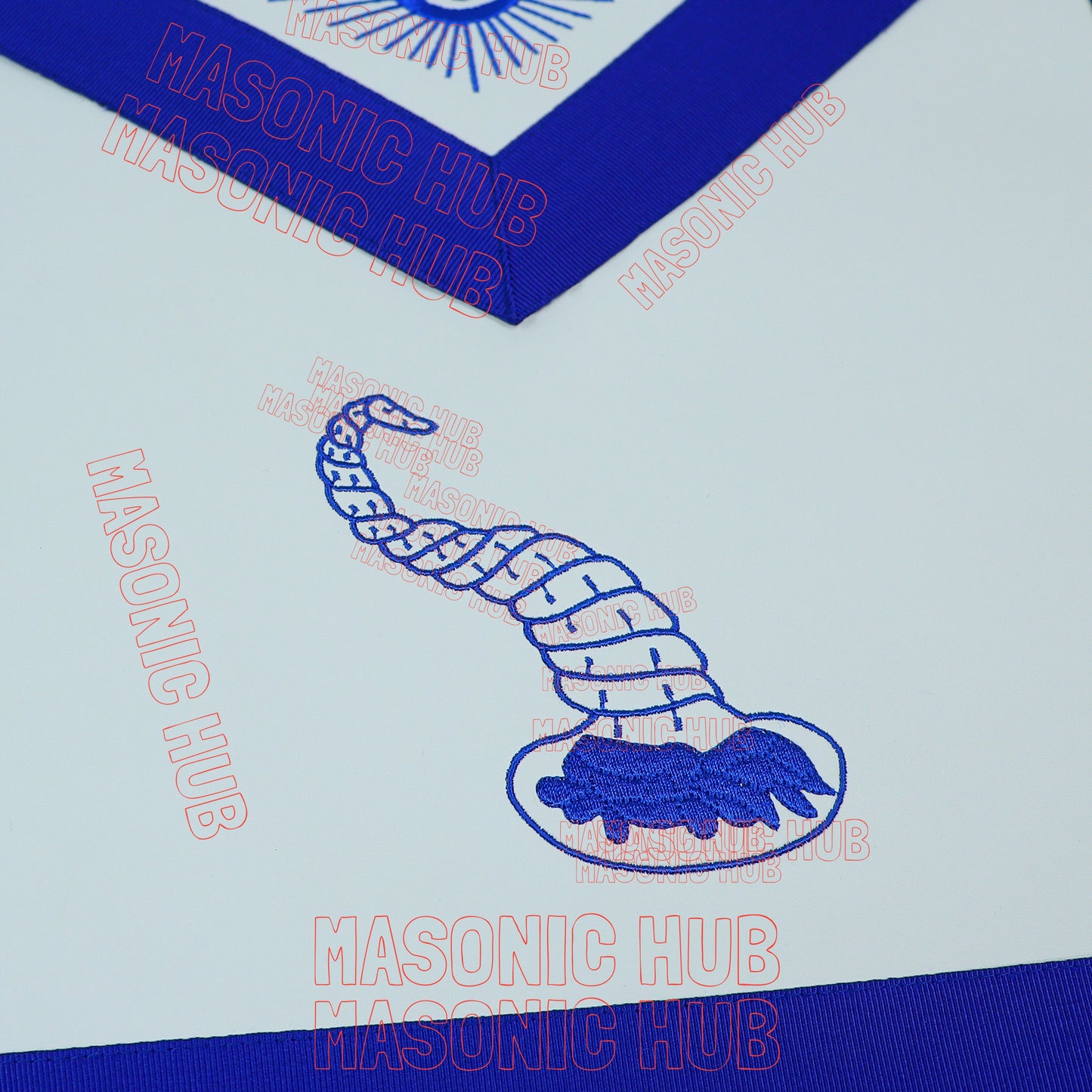Masonic Junior Steward Apron Set with Chain Collar & Gloves - Blue Lodge Officer Regalia