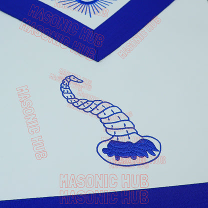 Masonic Junior Steward Apron Set with Chain Collar & Gloves - Blue Lodge Officer Regalia