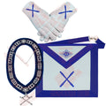 Masonic Blue Lodge Marshal Apron Set – Includes Chain Collar & Cotton Gloves Masonic Hub