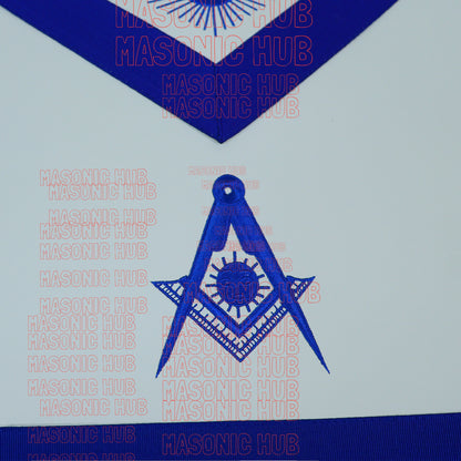 Masonic Blue Lodge Senior Deacon Apron Set – Includes Chain Collar & Cotton Gloves