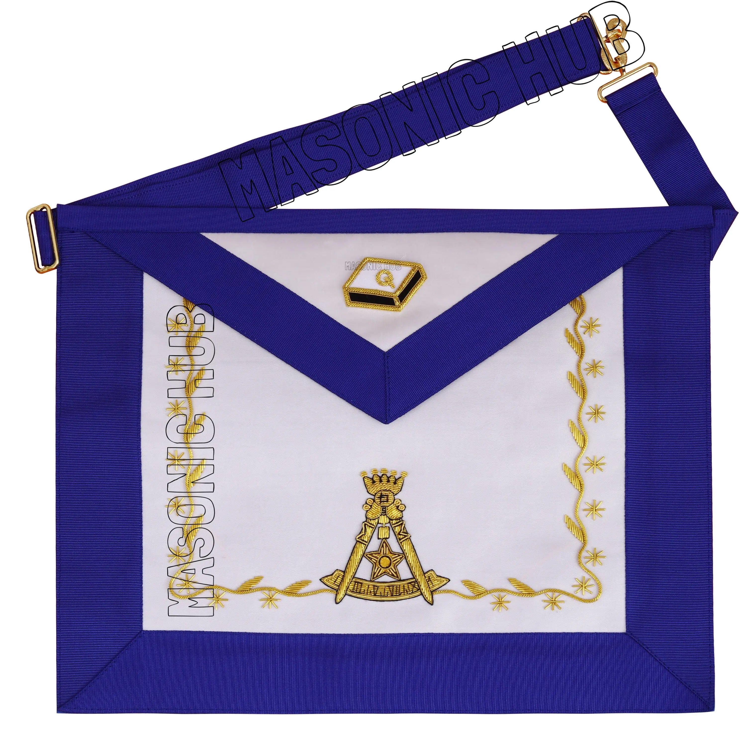 Handcrafted Masonic Scottish Rite AASR 14th Degree Apron – Perfect Elu Degree Regalia Masonic Hub