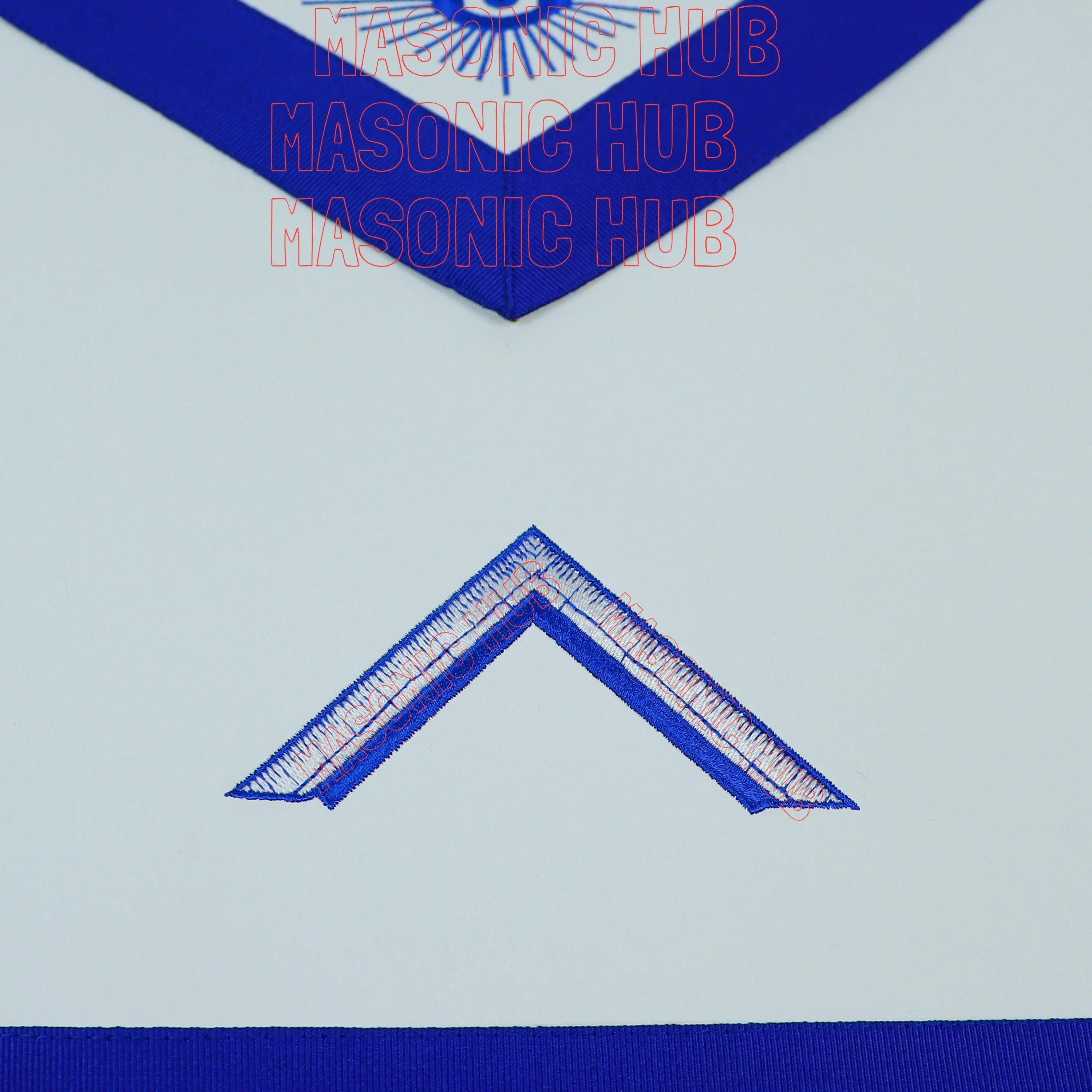 Masonic Blue Lodge Worshipful Master Apron Set with Chain Collar & Gloves – Officer Regalia Masonic Hub