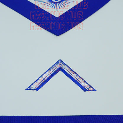 Masonic Blue Lodge Worshipful Master Apron Set with Chain Collar & Gloves – Officer Regalia