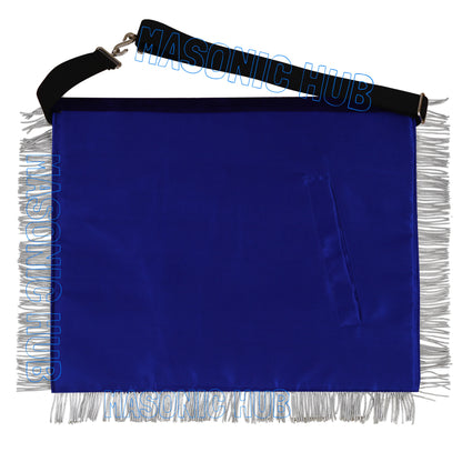 Masonic Past Master Sunburst Emblem Lambskin Apron – Hand-Embroidered Freemason Regalia