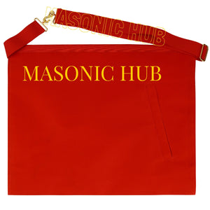 Allied Masonic Degree (AMD) Architect Apron – Handmade 100% Lambskin Masonic Hub
