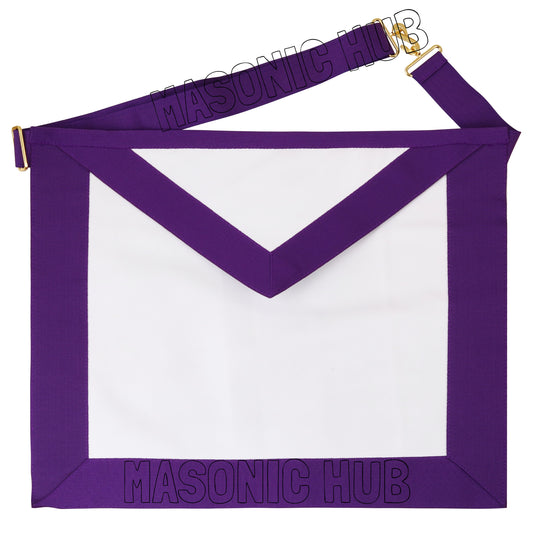 Allied Masonic Degree (AMD) Superintendent Apron – Handmade 100% Lambskin