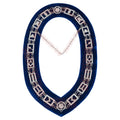 Blue Lodge Masonic Working Tools + Chain Collars with Blue Velvet Backing Masonic Hub