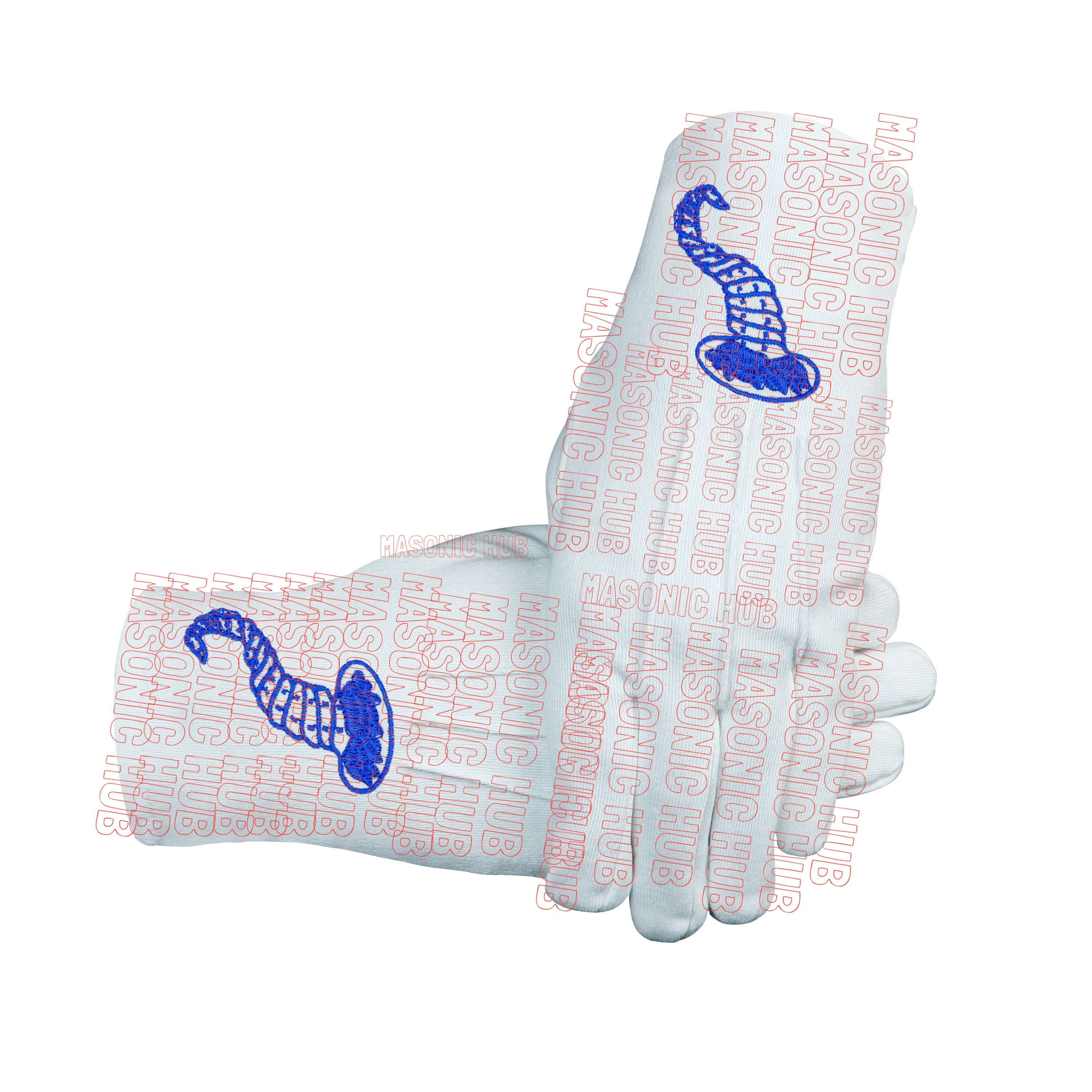 Masonic Junior Steward Apron Set with Chain Collar & Gloves - Blue Lodge Officer Regalia