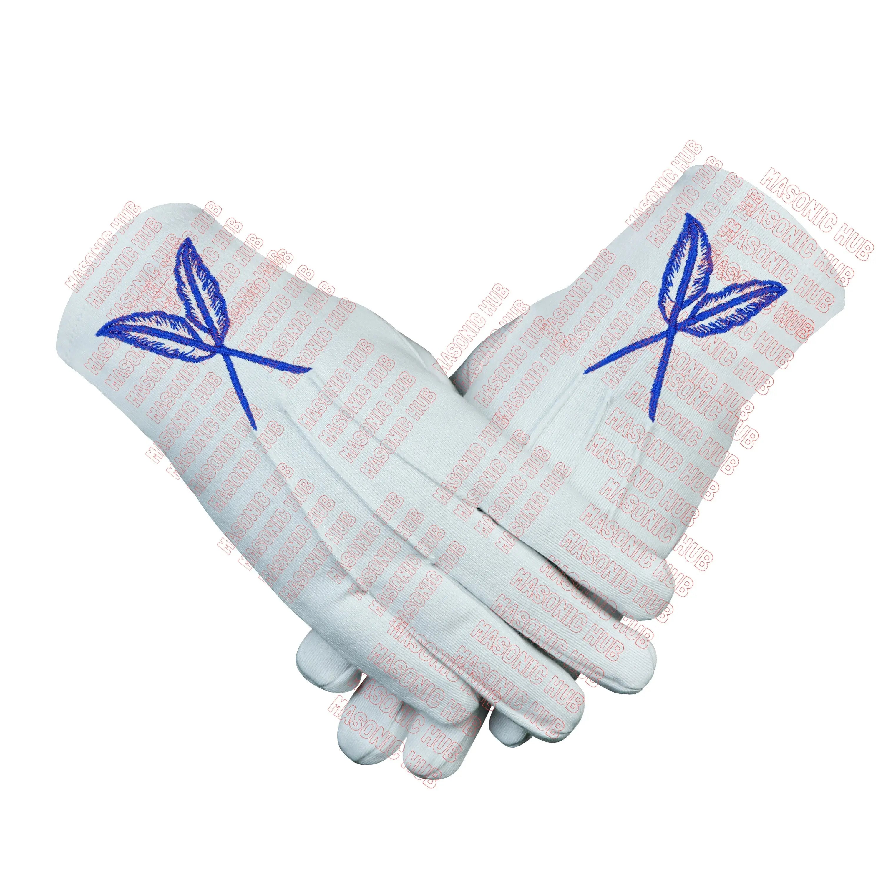 Masonic Blue Lodge Secretary Apron Set with Chain Collar & Gloves – Officer Regalia Masonic Hub