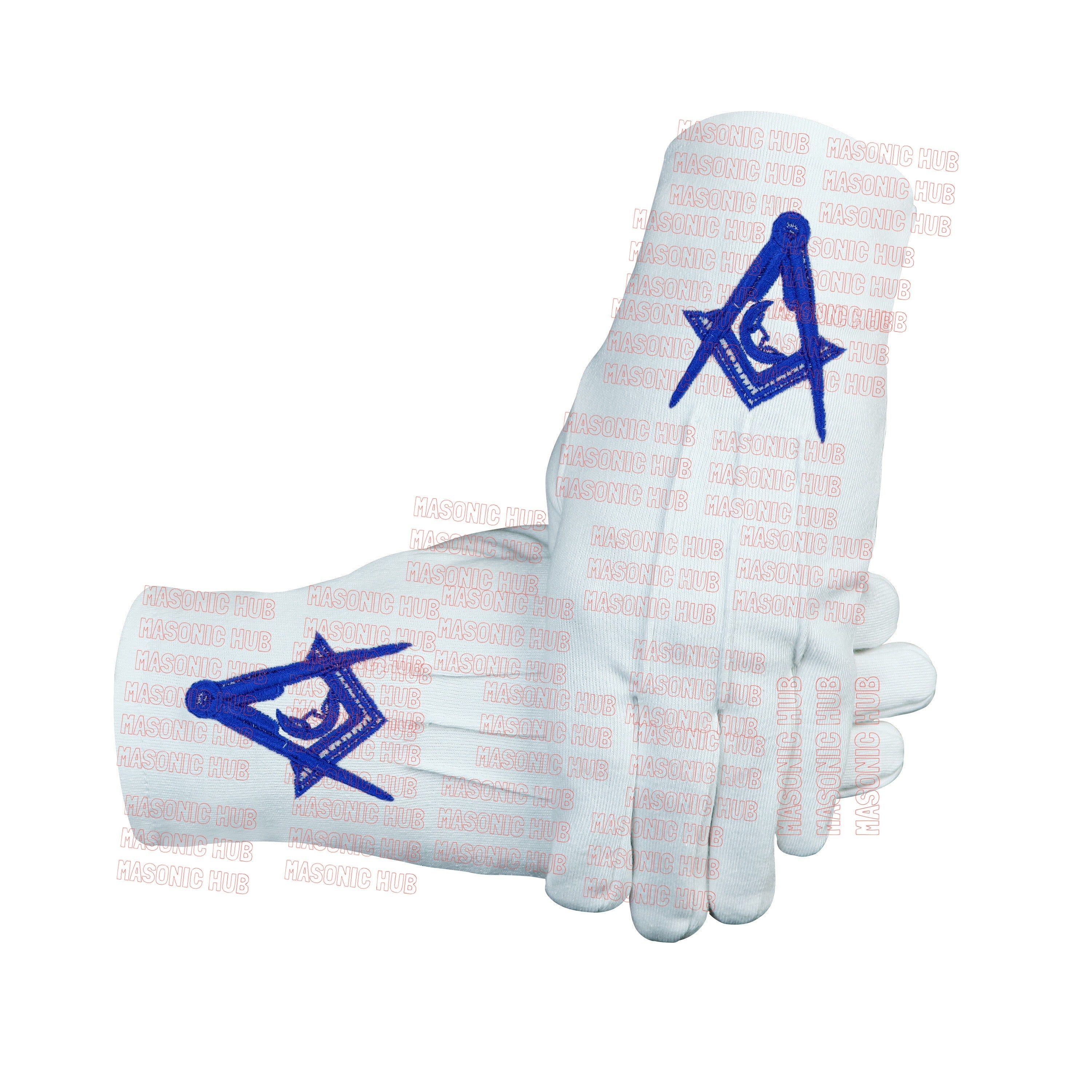Masonic Blue Lodge Junior Deacon Apron Set – Includes Chain Collar & Cotton Gloves Masonic Hub