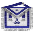 Masonic Blue Past Master 100% Lambskin Apron – Handcrafted with Silver Bullion Embroidery Masonic Hub