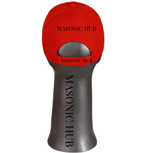 Masonic Gold Tassel Shriner Jewel Embroidered Red Handmade Baseball Cap Masonic Hub