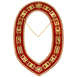 Masonic Heroines of Jericho Women's Chain Collar, HOJ COLLAR, WITH Rhinestones Masonic Hub
