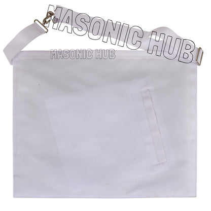 Masonic Candidate / Entered Apprentice Apron – All White