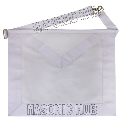 Masonic Candidate / Entered Apprentice Apron – All White