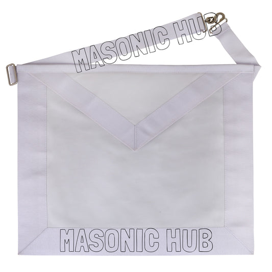 Masonic Candidate / Entered Apprentice Apron – All White