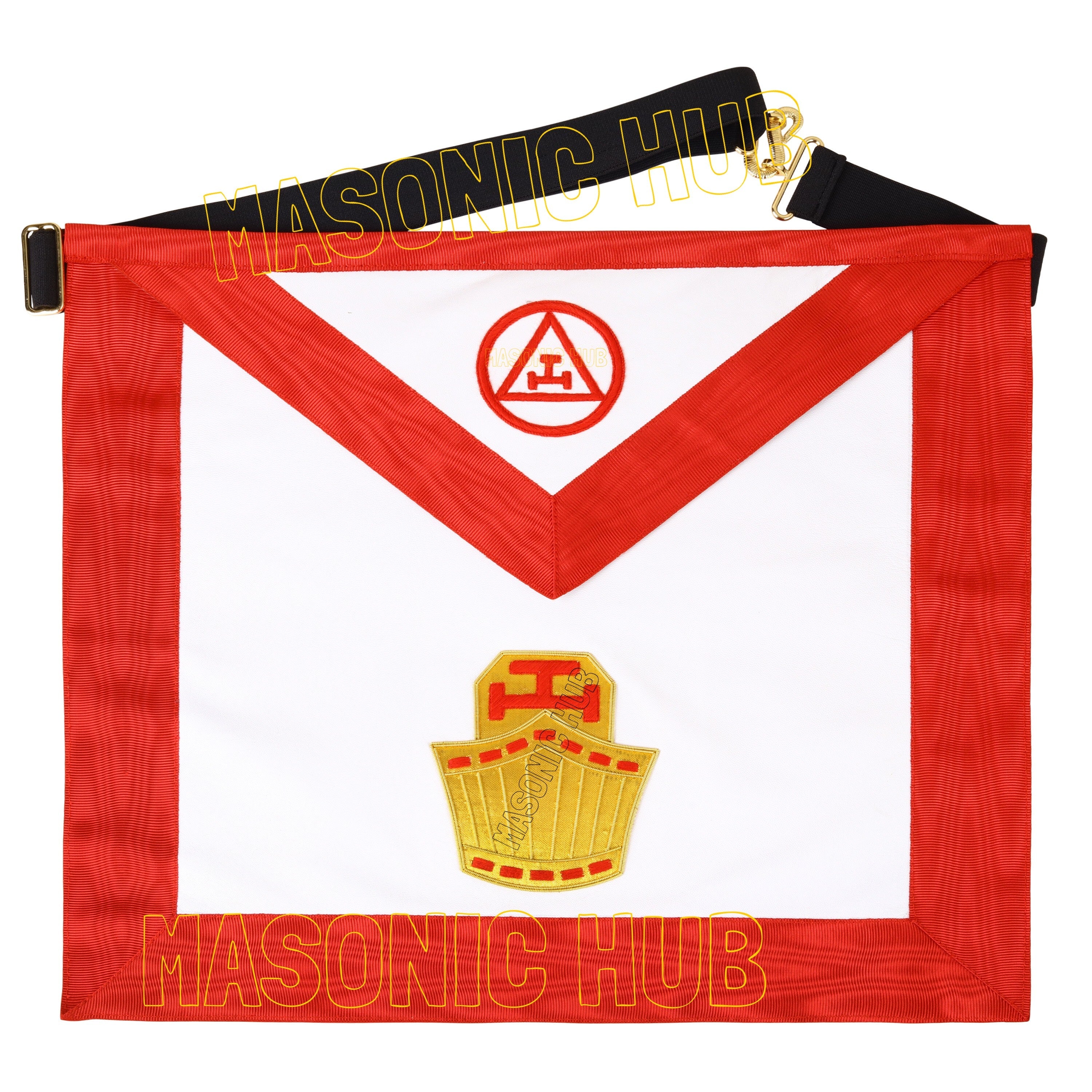 RAM Past High Priest 100% Lambskin Apron – Handmade Royal Arch Masonic Regalia Masonic Hub