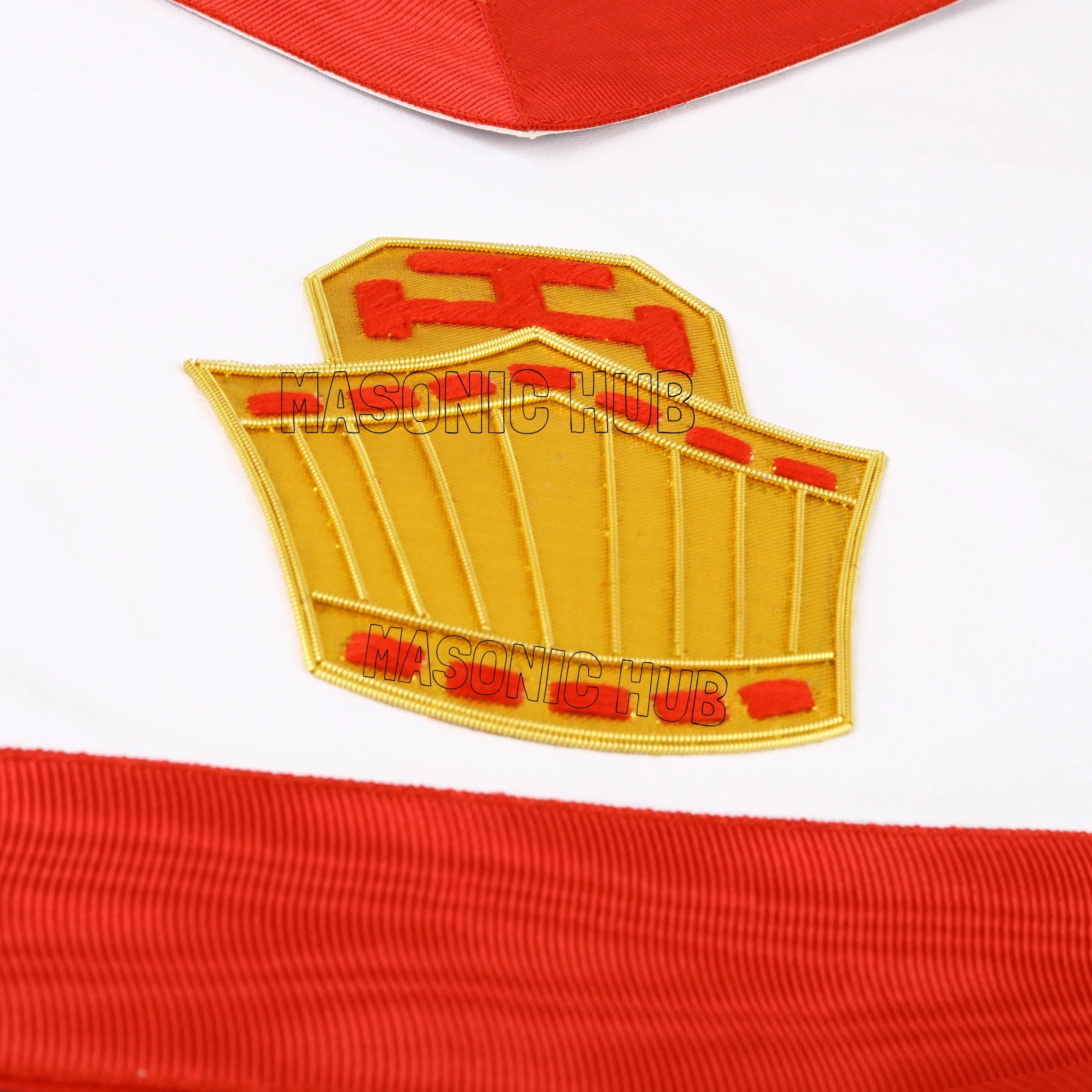 RAM Past High Priest 100% Lambskin Apron – Handmade Royal Arch Masonic Regalia Masonic Hub