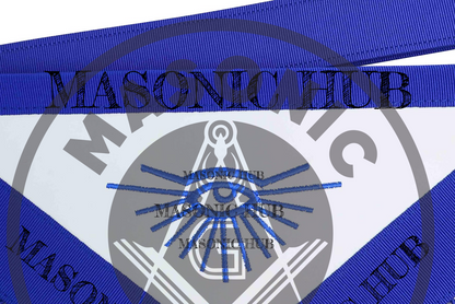 Masonic Past Master Apron – Embroidered with Metallic Silver Threads & Fringe (Copy)
